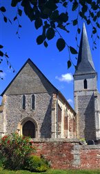 L\'église Saint-Aubin - Saint-Aubin-le-Cauf